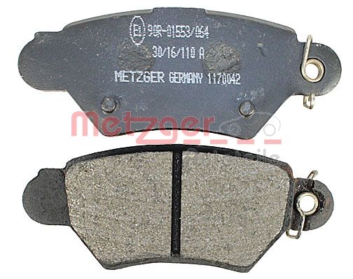 METZGER 1170042 Bremsbelagsatz, Scheibenbremse